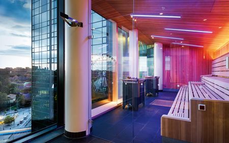 Gothia Towers: Sauna with view