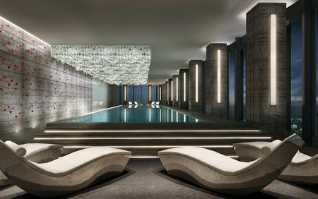 References worldwide: Fairmont Hotels & Resorts, Nanjing, Pool with relaxation area