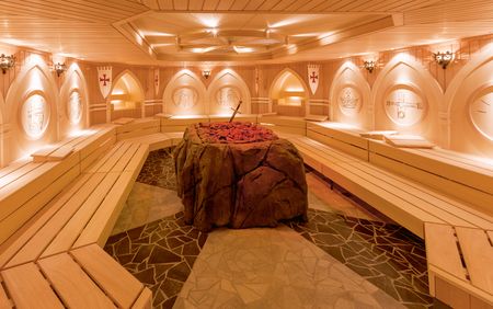 Europabad Karlsruhe: Excalibur sauna with approx. 43 m² (Photo: Europabad Karlsruhe)